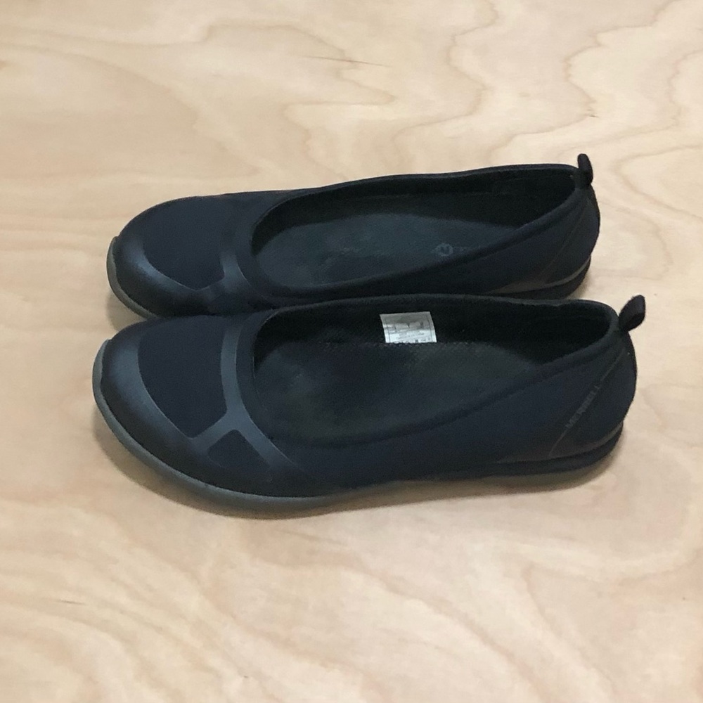 Merrell Black Slip-On Ballet Flats Comfort Casual Womens Size 7.5